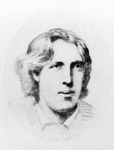 Portrait of Oscar Wilde by French School